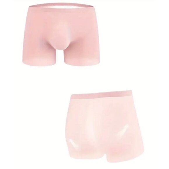 Men’s Pink Boxer Briefs * Ice Silk *Prominent Pouch*Gay*Sexy*US Large *New - Picture 6 of 6